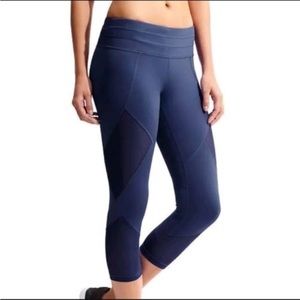 ATHLETA: cropped mesh leggings